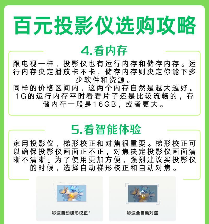 百元价位投影仪的选择标准是什么？如何挑选性价比高的产品？
